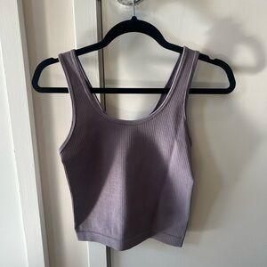 A New Day - Purple Ribbed Top